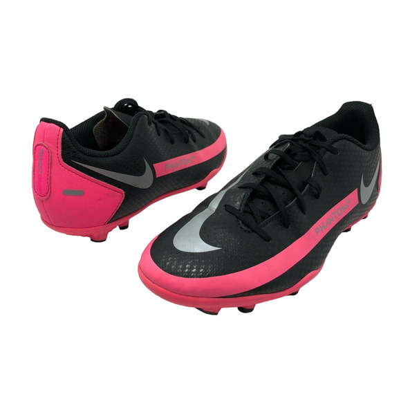 Nike Junior Phantom GT Club FG Black Pink Soccer Cleats CK8479 006 Size 5Y - Picture 12 of 13